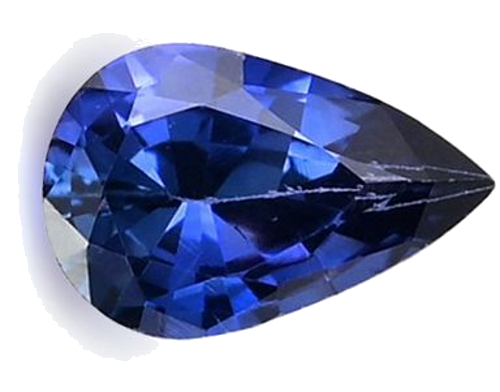 0.38 carat BLUE Pear Safyras (1)