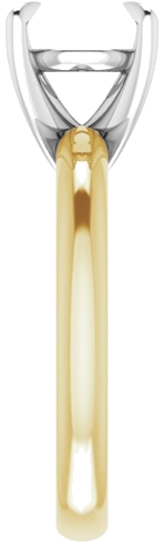 Sužadėtuvių Žiedas „Solitaire“ 585 Baltojo Ir Geltonojo Aukso Round 9mm (4)