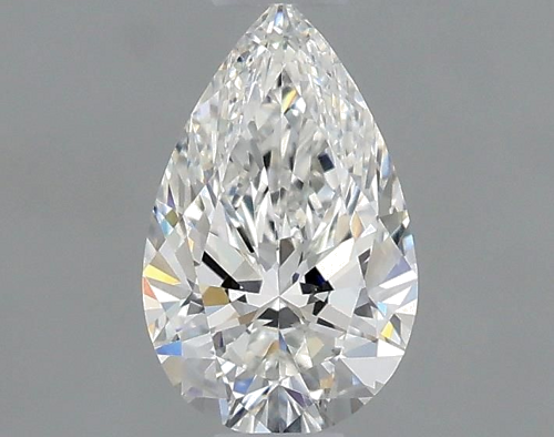 0.51 carat F-VVS1 Natūralus Pear Deimantas (1)