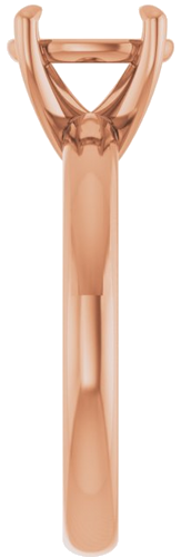 Sužadėtuvių Žiedas „Solitaire“ 585 Rožinis Aukso Oval 9mm x 7mm (4)