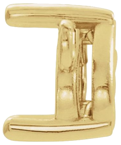 Pakabukas „Family Bar“ 585 Geltonojo Aukso Heart Shape 4mm (2)