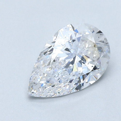 1.7 carat D-SI2 Natūralus Pear Deimantas (1)
