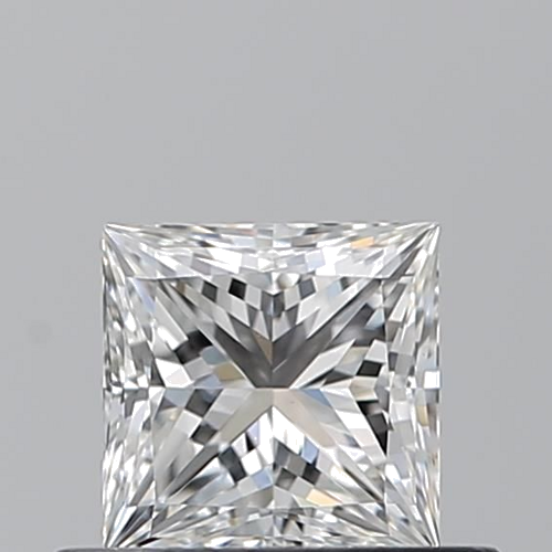 0.5 carat F-VVS2 Natūralus Princess Deimantas (1)