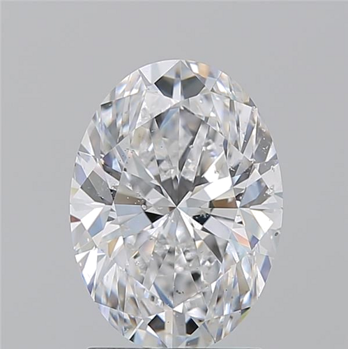 2.21 carat D-SI2 Natūralus Oval Deimantas (1)