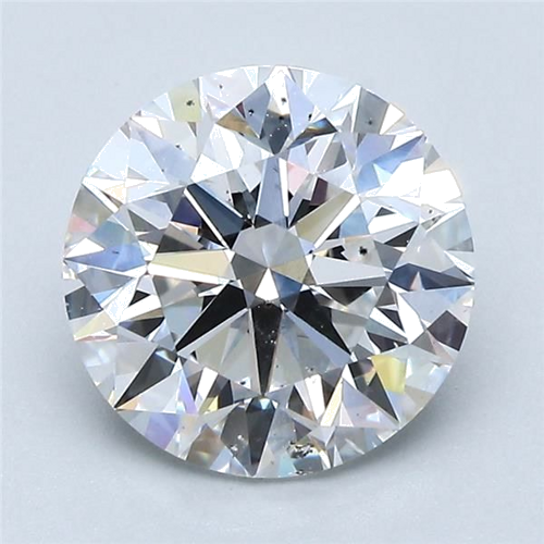 3.01 carat D-SI2 Excellent cut Natūralus Round Deimantas (1)