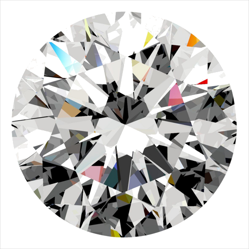 0.38 carat G-VVS1 Excellent cut Natūralus Round Deimantas (1)