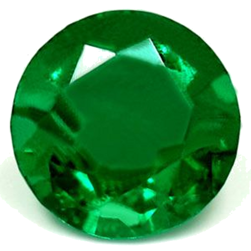 0.48 carat GREEN Round Smaragdas (1)