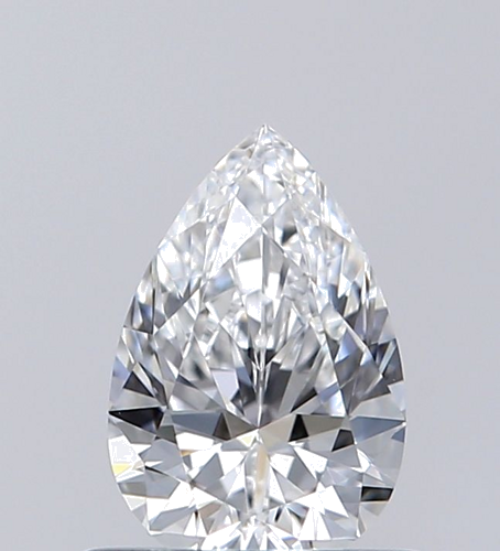 0.5 carat E-VVS2 Natūralus Pear Deimantas (1)
