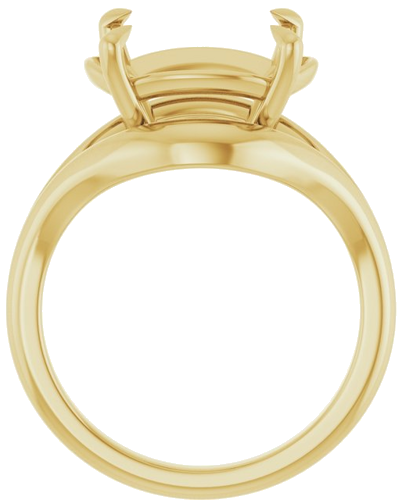 Sužadėtuvių Žiedas „Claw-Prong Solitaire“ 14k yellow gold Oval 14mm x 10mm (2)