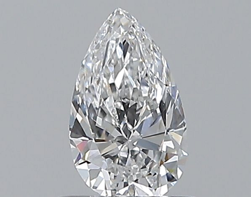 0.5 carat D-SI1 Natūralus Pear Deimantas (1)
