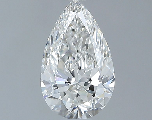0.52 carat F-VVS2 Natūralus Pear Deimantas (1)
