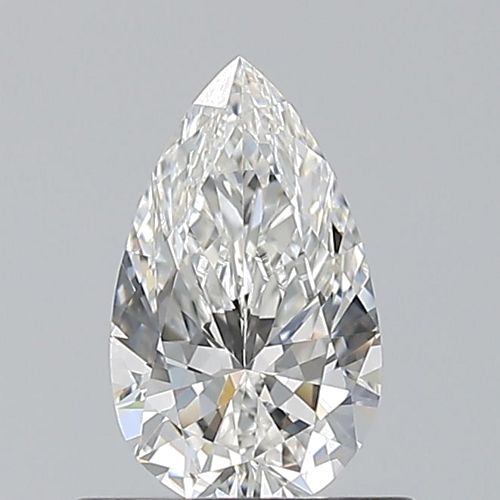 0.6 carat F-VVS2 Natūralus Pear Deimantas (1)