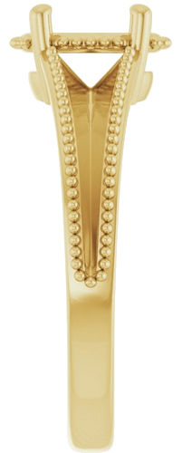 Sužadėtuvių Žiedas „Claw-Prong Solitaire“ 14k yellow gold Oval 8mm x 6mm (4)