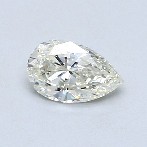 0.61 carat K-SI2 Natūralus Pear Deimantas (1)