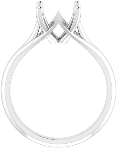 Sužadėtuvių Žiedas „Solitaire“ 14k white gold Round 9mm (2)