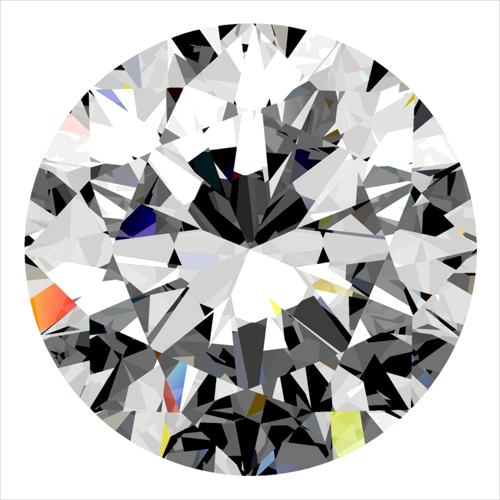 0.33 carat F-SI2 Excellent cut Natūralus Round Deimantas (1)