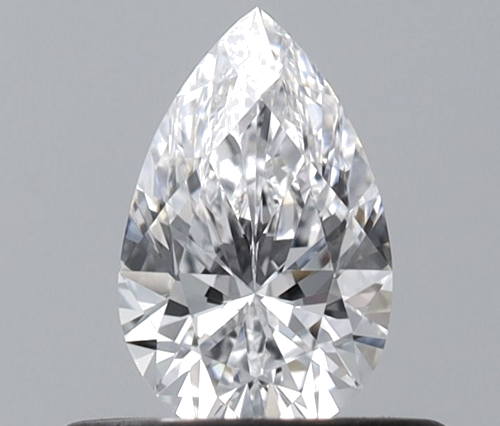 0.38 carat D-VVS2 Natūralus Pear Deimantas (1)