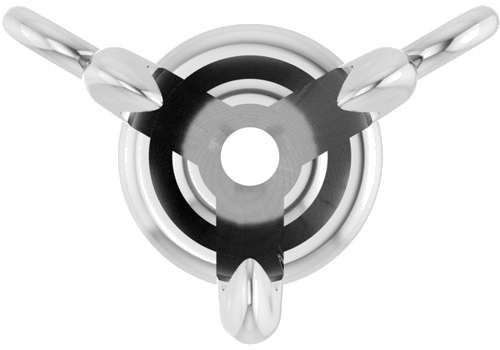 14K White 4 mm Round 3-Prong Claw Basket 16-18  Necklace Mounting (1)