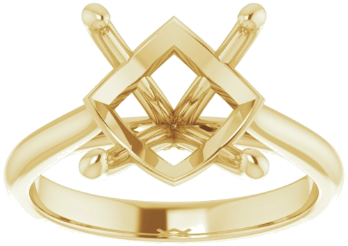 Sužadėtuvių Žiedas „Solitaire“ 18k yellow gold Round 11mm (3)