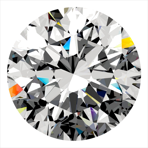 0.32 carat F-VVS1 Excellent cut Natūralus Round Deimantas (1)