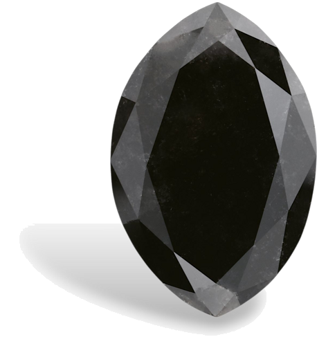 7.37 carat Fancy Black-VVS2 Natūralus Marquise Deimantas (1)