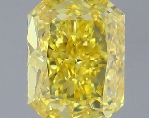 0.43 carat Fancy Vivid Yellow-SI1 Natūralus Radiant Deimantas (1)