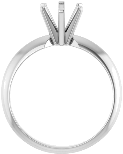 Sužadėtuvių Žiedas „Solitaire“ 585 Baltojo Aukso Oval 8mm x 6mm (2)