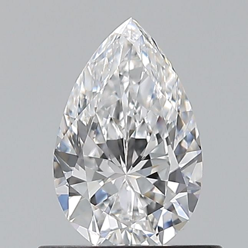 0.6 carat D-VVS1 Natūralus Pear Deimantas (1)