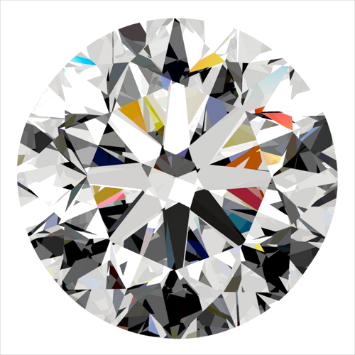 0.3 carat D-VS1 GD cut Natūralus Round Deimantas (1)