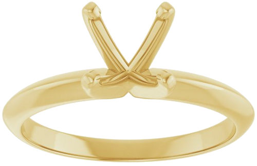 Sužadėtuvių Žiedas „Light Solitaire“ 585 Geltonojo Aukso Round 6.6mm x 7.2mm (3)