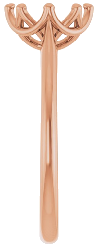 Sužadėtuvių Žiedas „Solitaire“ 14k rose gold Oval 8mm x 6mm (4)