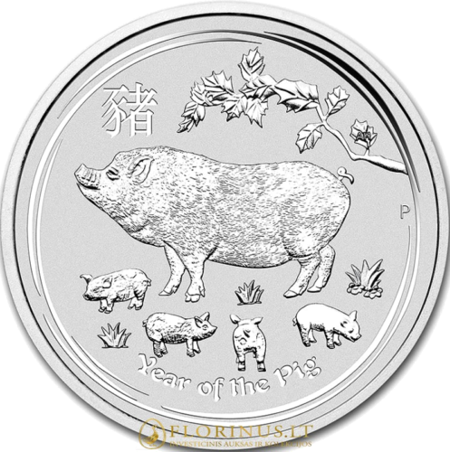 1 kg Year of the Pig 2019 (Lunar II) Australia silver coin (2)