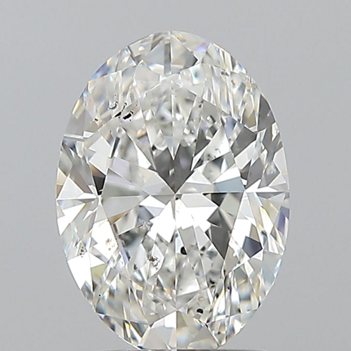 1.7 carat G-SI2 Natūralus Oval Deimantas (1)