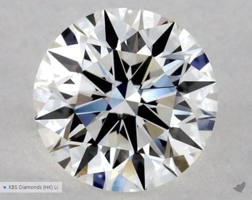 0.51 carat H-VVS2 Excellent cut Natūralus Round Deimantas (1)