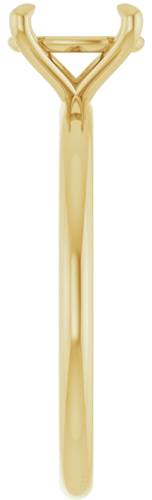 Sužadėtuvių Žiedas „Claw-Prong Solitaire“ 14k yellow gold Oval 8mm x 6mm (4)