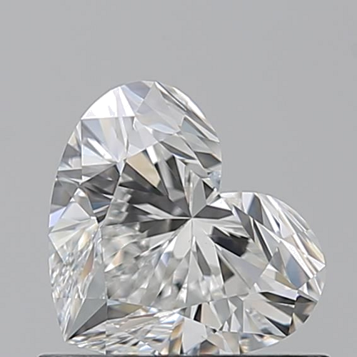 0.71 carat F-VS2 Natūralus Heart Deimantas (1)