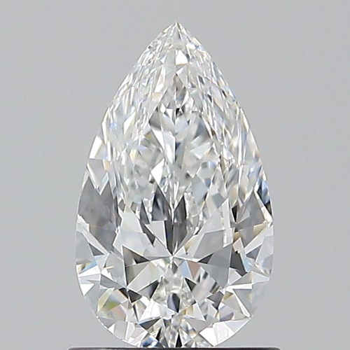 1.0 carat E-VS1 Natūralus Pear Deimantas (1)