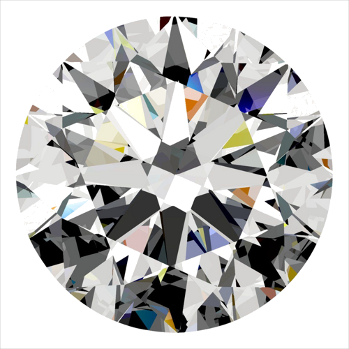 0.41 carat F-VVS2 Excellent cut Natūralus Round Deimantas (1)