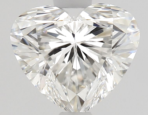 1.01 carat F-VVS2 Natūralus Heart Deimantas (1)