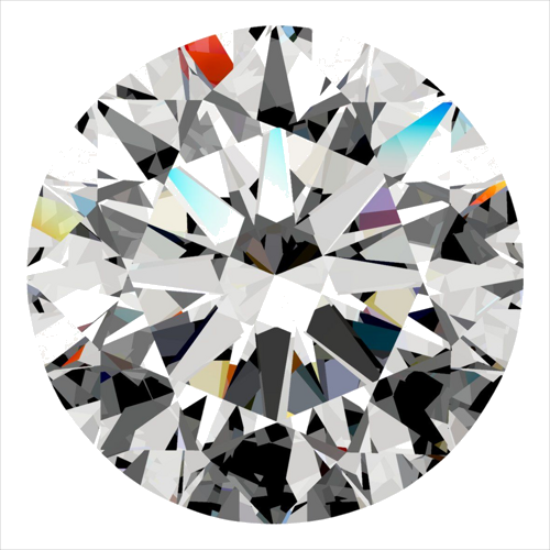 0.4 carat H-SI1 Very Good cut Natūralus Round Deimantas (1)