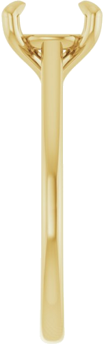 Sužadėtuvių Žiedas „Claw-Prong Solitaire“ 10k yellow gold Round 8mm (4)