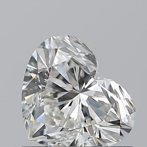 0.71 carat G-VVS2 Natūralus Heart Deimantas (1)