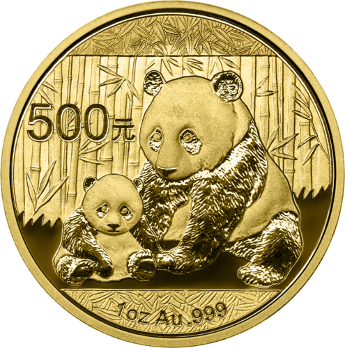 1 oz Panda 2012 Kinija 500 juanių auksinė moneta (1)