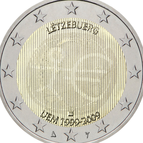 2009 Люксембург EMU монета 2 евро (2)