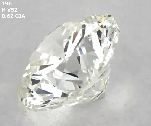 0.62 carat H-VS2 Excellent cut Natūralus Round Deimantas (1)