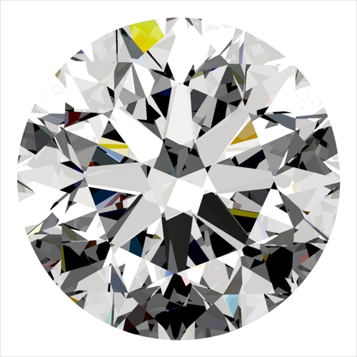 0.5 carat F-VVS2 Very Good cut Natūralus Round Deimantas (1)