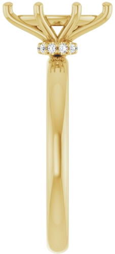 Sužadėtuvių Žiedas „Accented“ 14k yellow gold Marquise 10mm x 5mm (4)