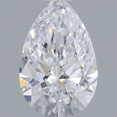 0.3 carat D-VVS1 Natūralus Pear Deimantas (1)