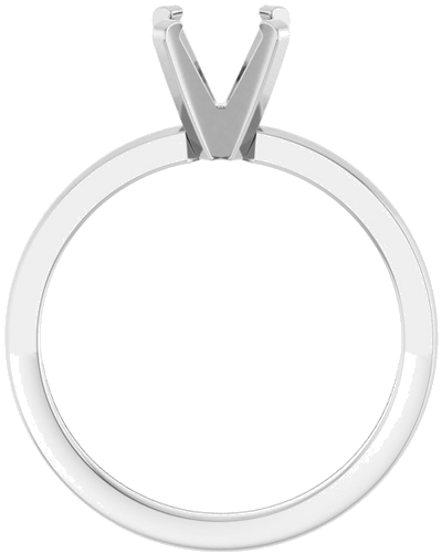 Sužadėtuvių Žiedas „Solitaire“ 585 Baltojo Aukso Round 6.5mm (2)