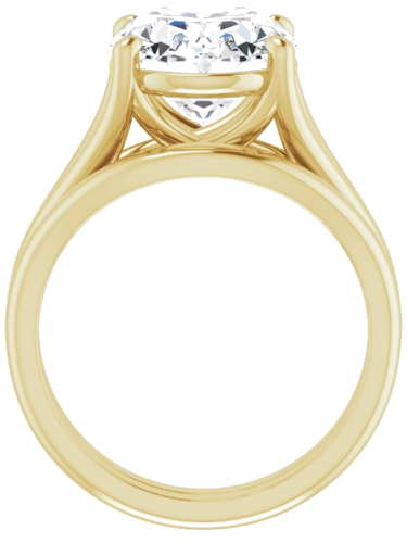 Sužadėtuvių Žiedas „Solitaire“ 18k yellow gold Oval 12mm x 10mm (7)